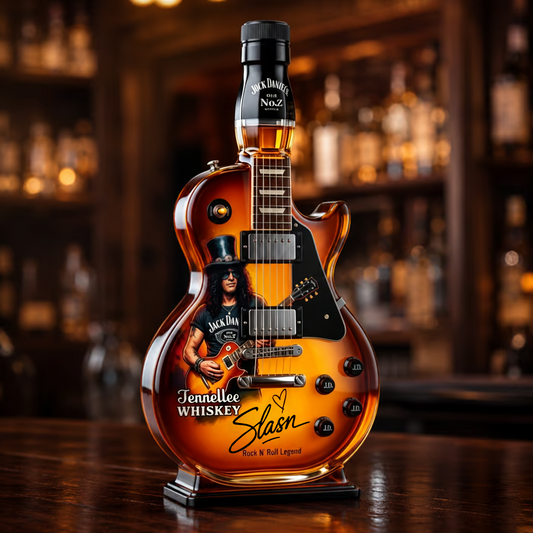 Appetite for Rock: Vintage Sunburst Guitar Figurine Spirit Bottle