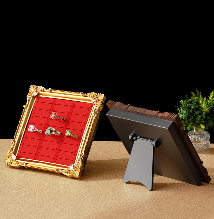 Vintage Jewelry Display Stand — European-Style Frame Tray