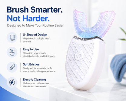 🦷 U-shaped electric soft-bristled toothbrush