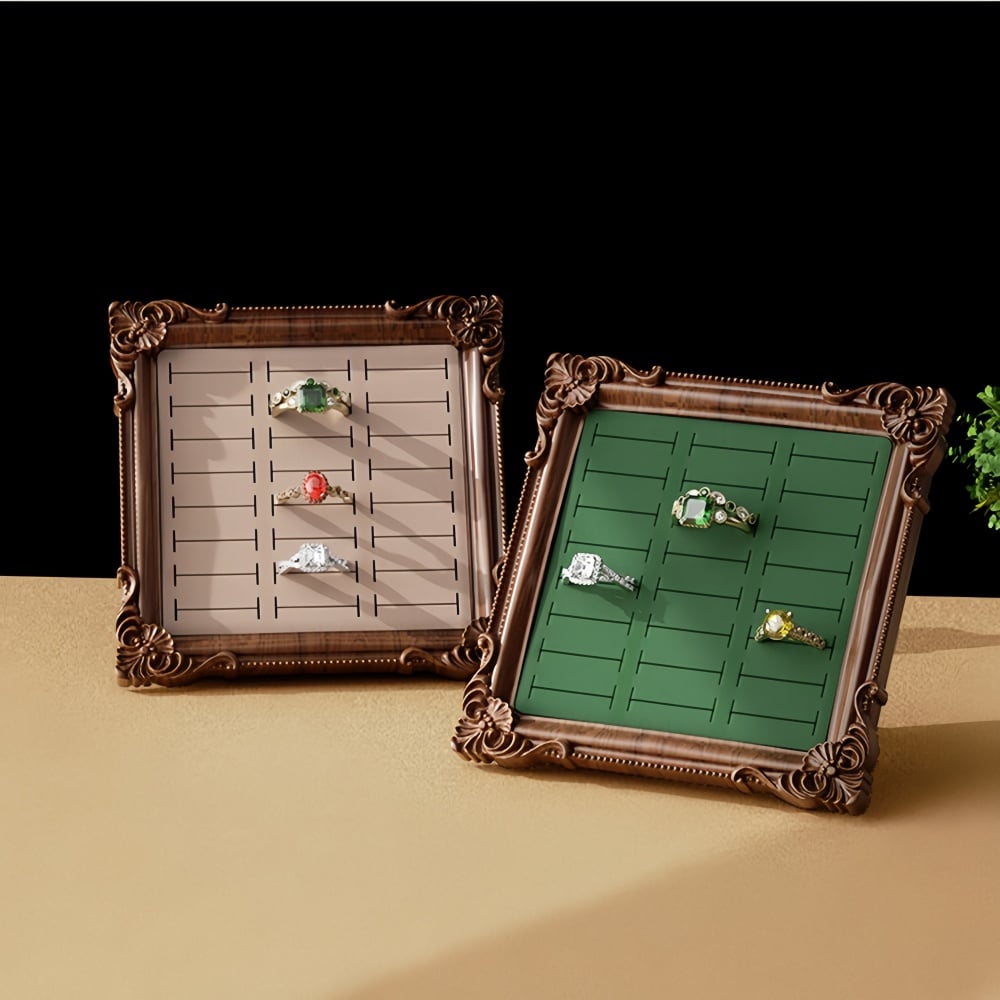 Vintage Jewelry Display Stand — European-Style Frame Tray