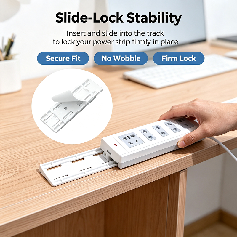 10 Counts  Adhesive Punch-Free Socket Holder, Self Adhesive Desktop Socket Fixer🔌🔒