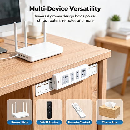 10 Counts  Adhesive Punch-Free Socket Holder, Self Adhesive Desktop Socket Fixer🔌🔒