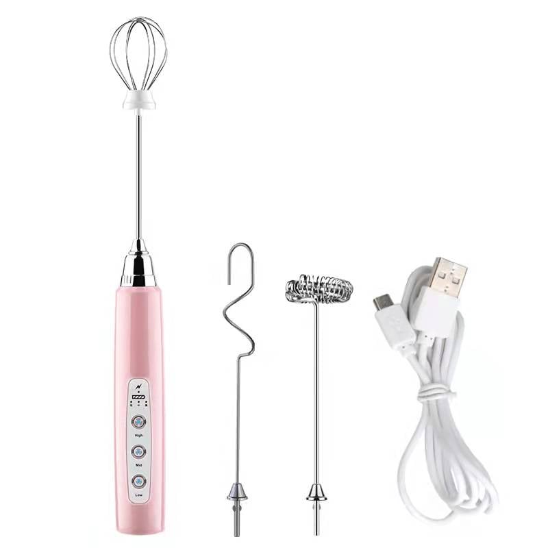 Rechargeable 3-in-1 Milk Frother & Hand Mixer