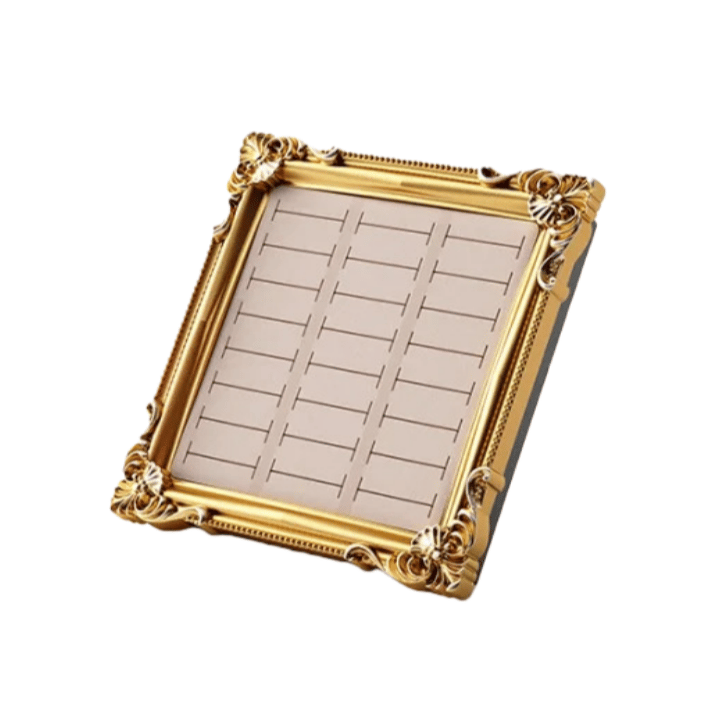 Vintage Jewelry Display Stand — European-Style Frame Tray