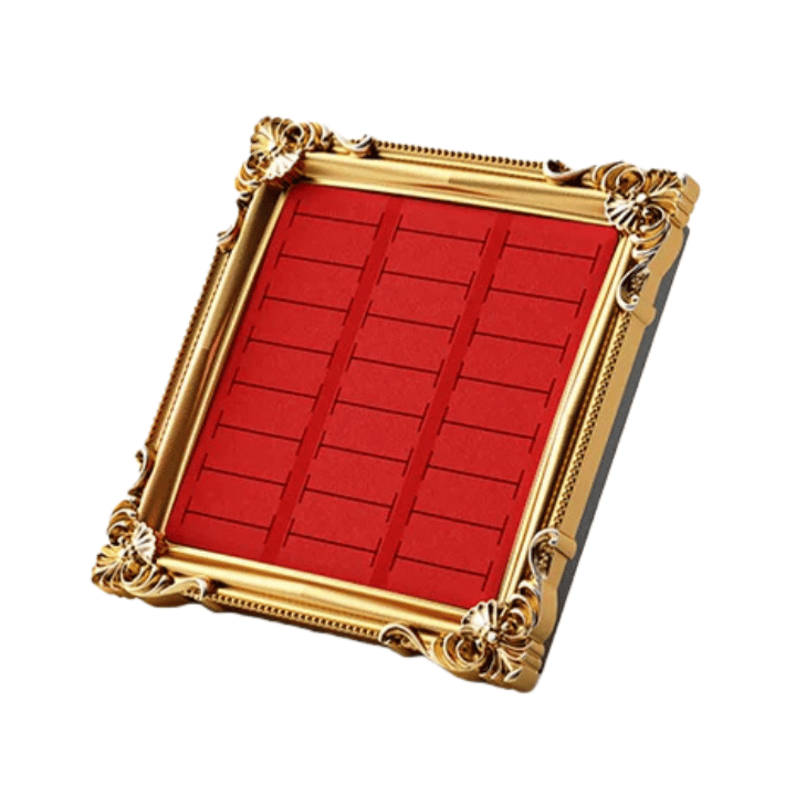 Vintage Jewelry Display Stand — European-Style Frame Tray