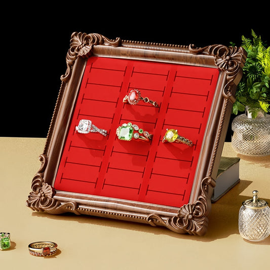 Vintage Jewelry Display Stand — European-Style Frame Tray
