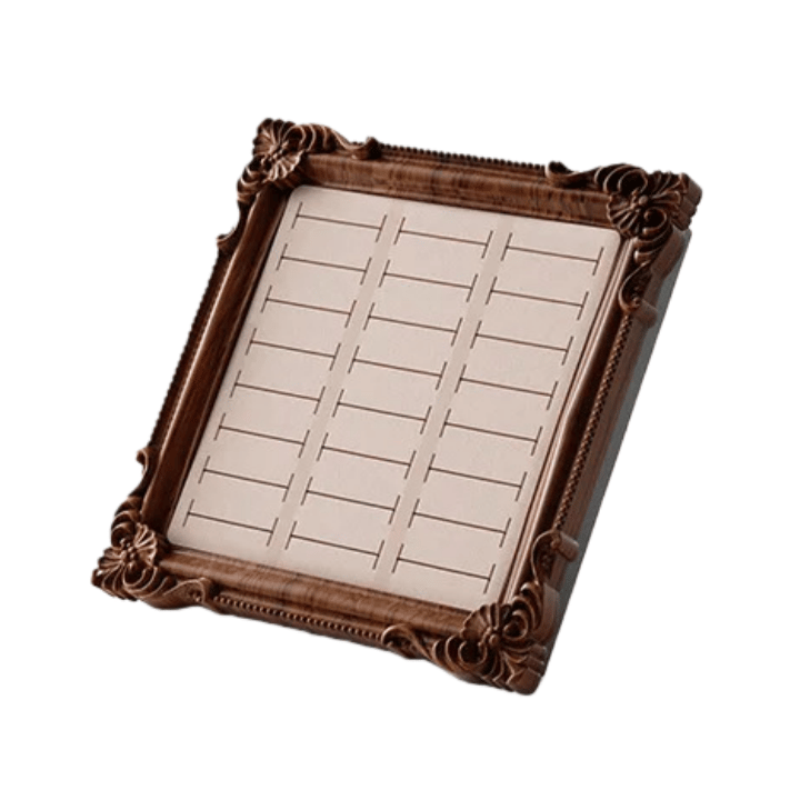 Vintage Jewelry Display Stand — European-Style Frame Tray
