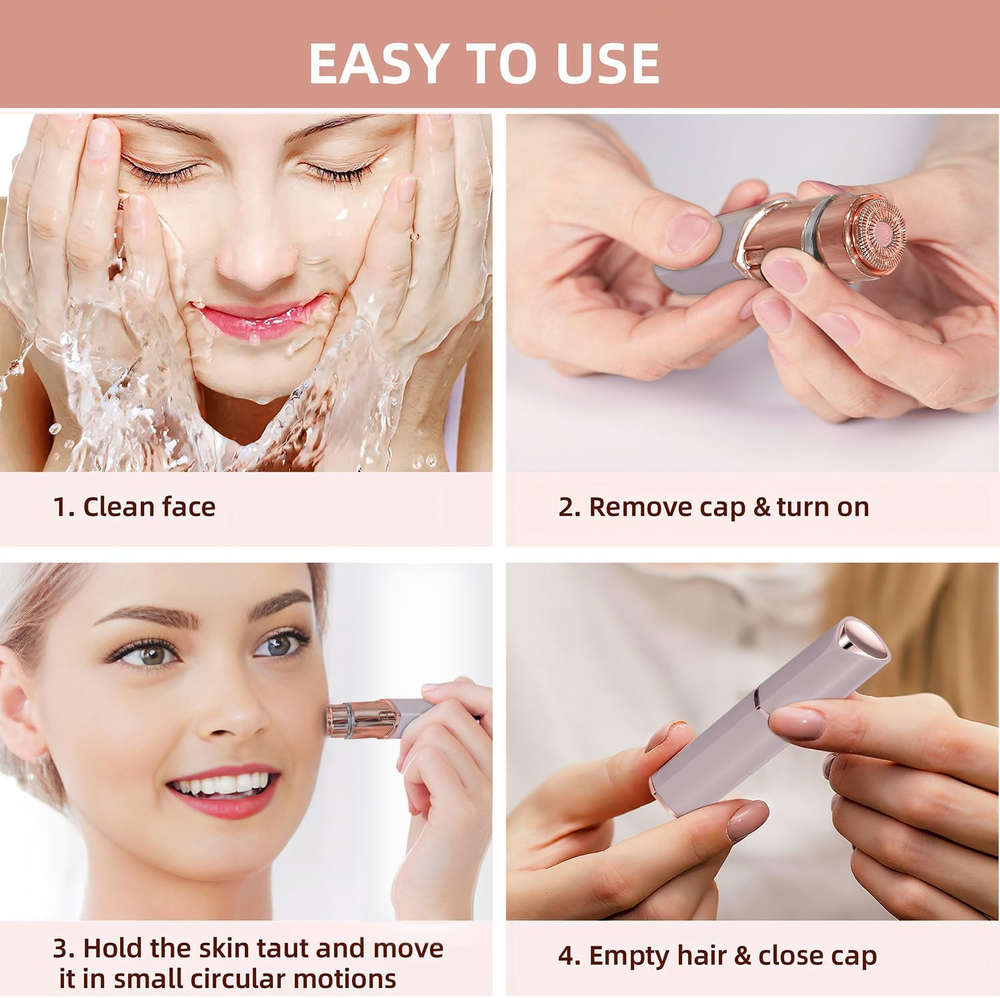 Facial and eyebrow trimmer usage guide