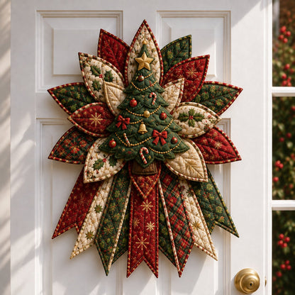 🎉 Holiday Celebration🎄 – Festive Quilted Christmas Door Hanging DIY Sewing Kit