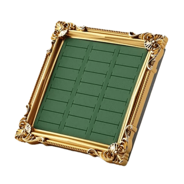 Vintage Jewelry Display Stand — European-Style Frame Tray