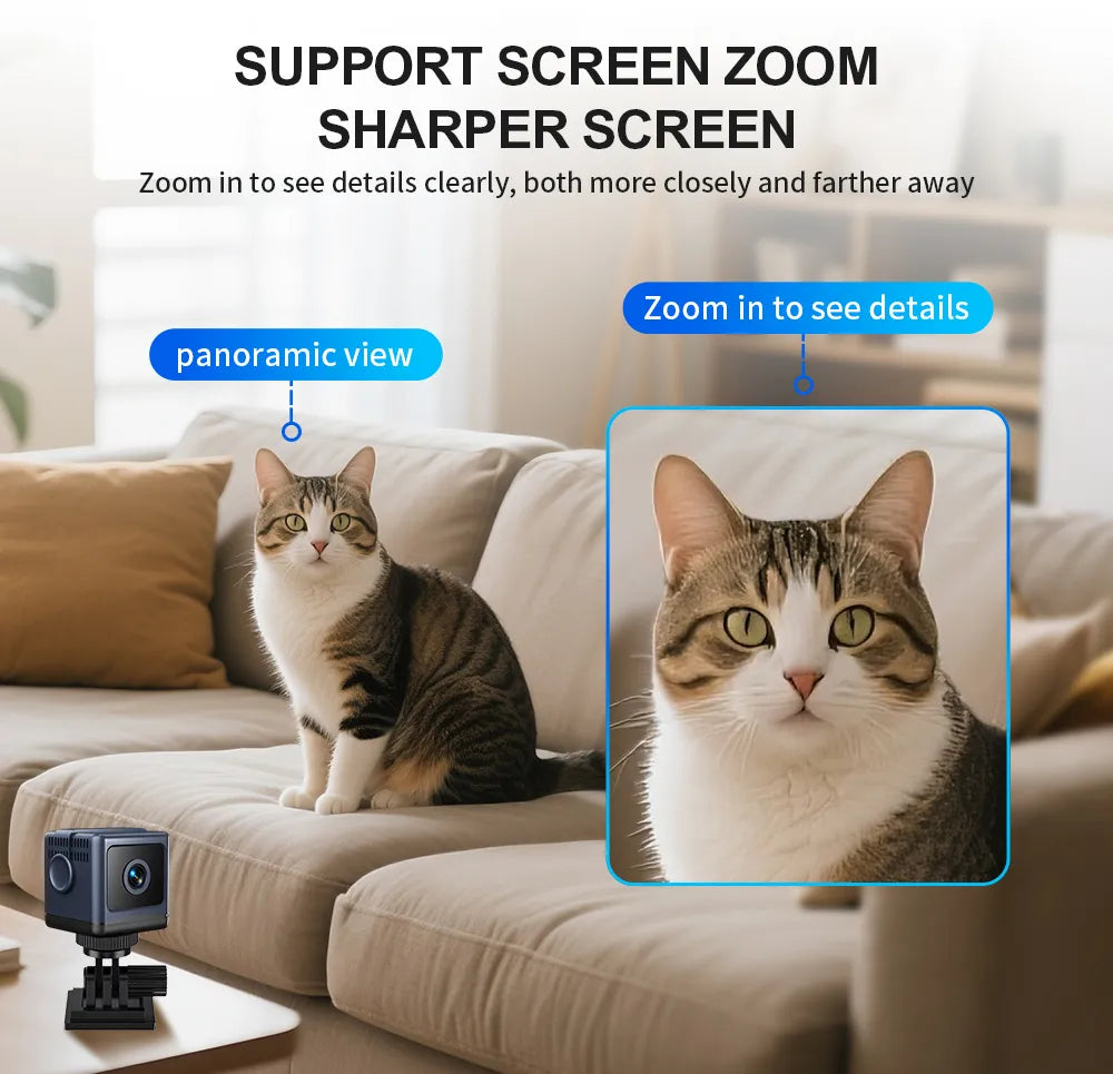 W03 Smart WiFi Security Camera – 1080P HD, Night Vision, Motion Detection, Low Power