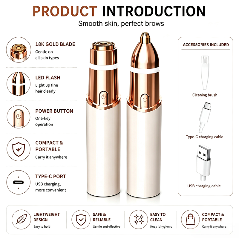 2-in-1 Facial & Eyebrow Trimmer