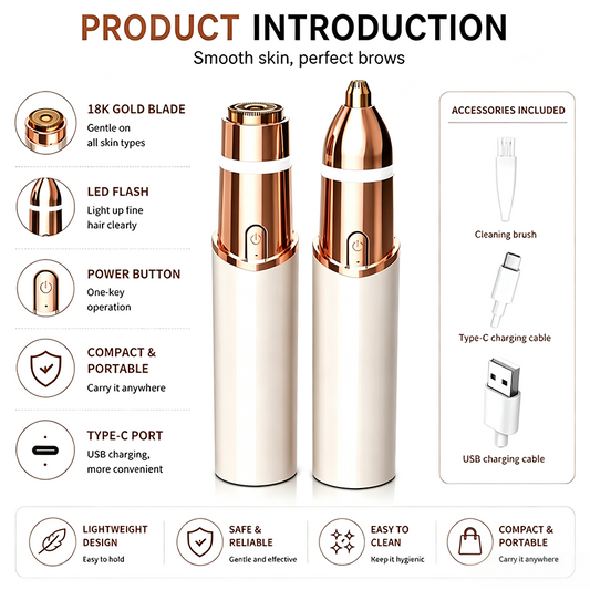 2-in-1 Facial & Eyebrow Trimmer