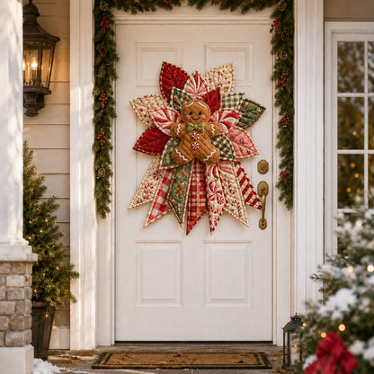 🎉 Holiday Celebration🎄 – Festive Quilted Christmas Door Hanging DIY Sewing Kit