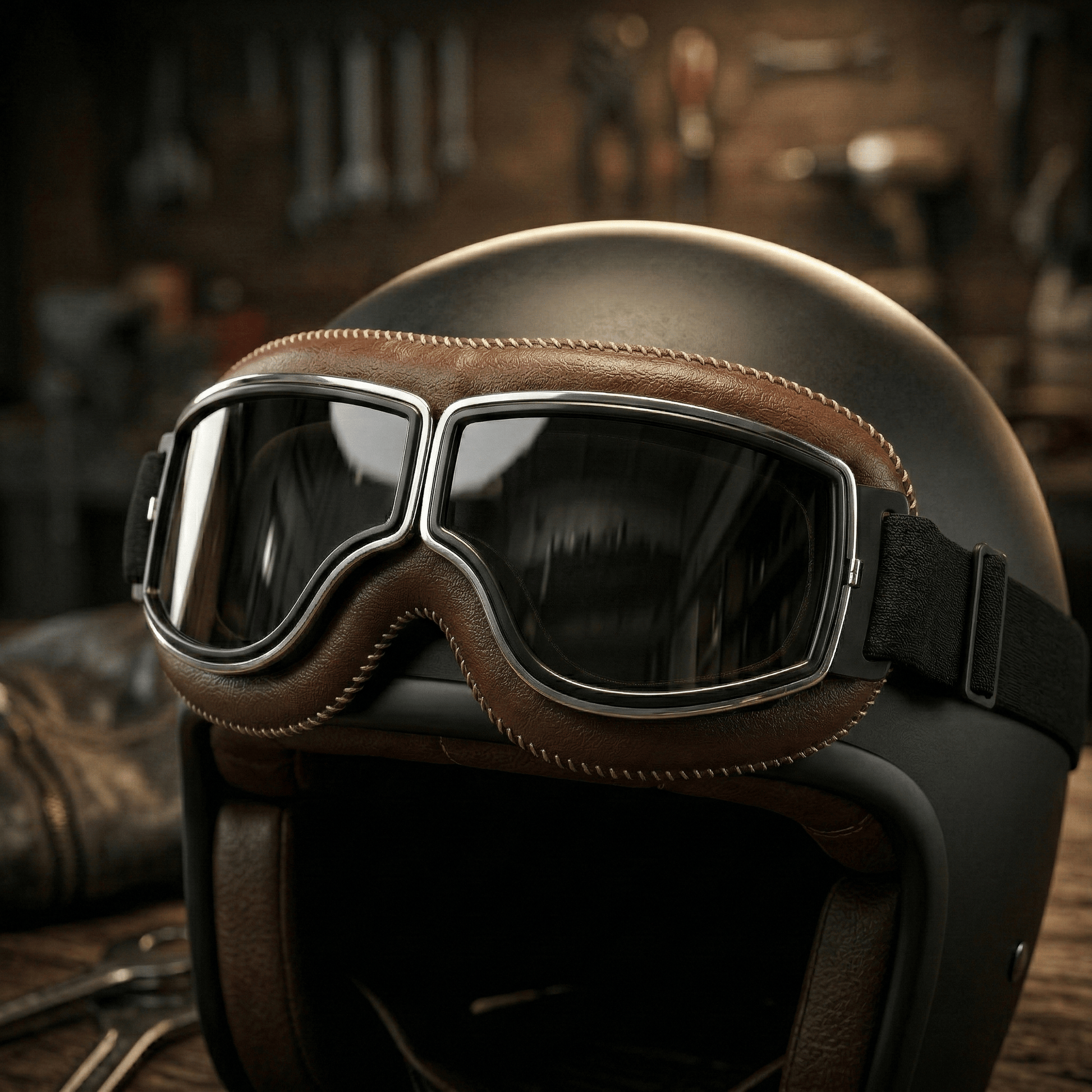 🔥Hot Sale - 49% OFF 🕶️ OTG Vintage Motorcycle Goggles (Fits Over Glasses)