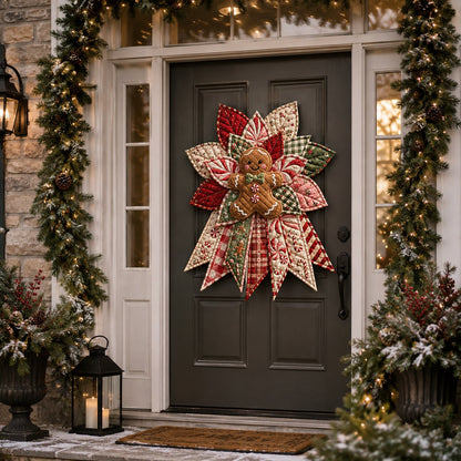 🎉 Holiday Celebration🎄 – Festive Quilted Christmas Door Hanging DIY Sewing Kit