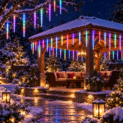 SELEPRO | Outdoor Color-Changing Icicle Lights