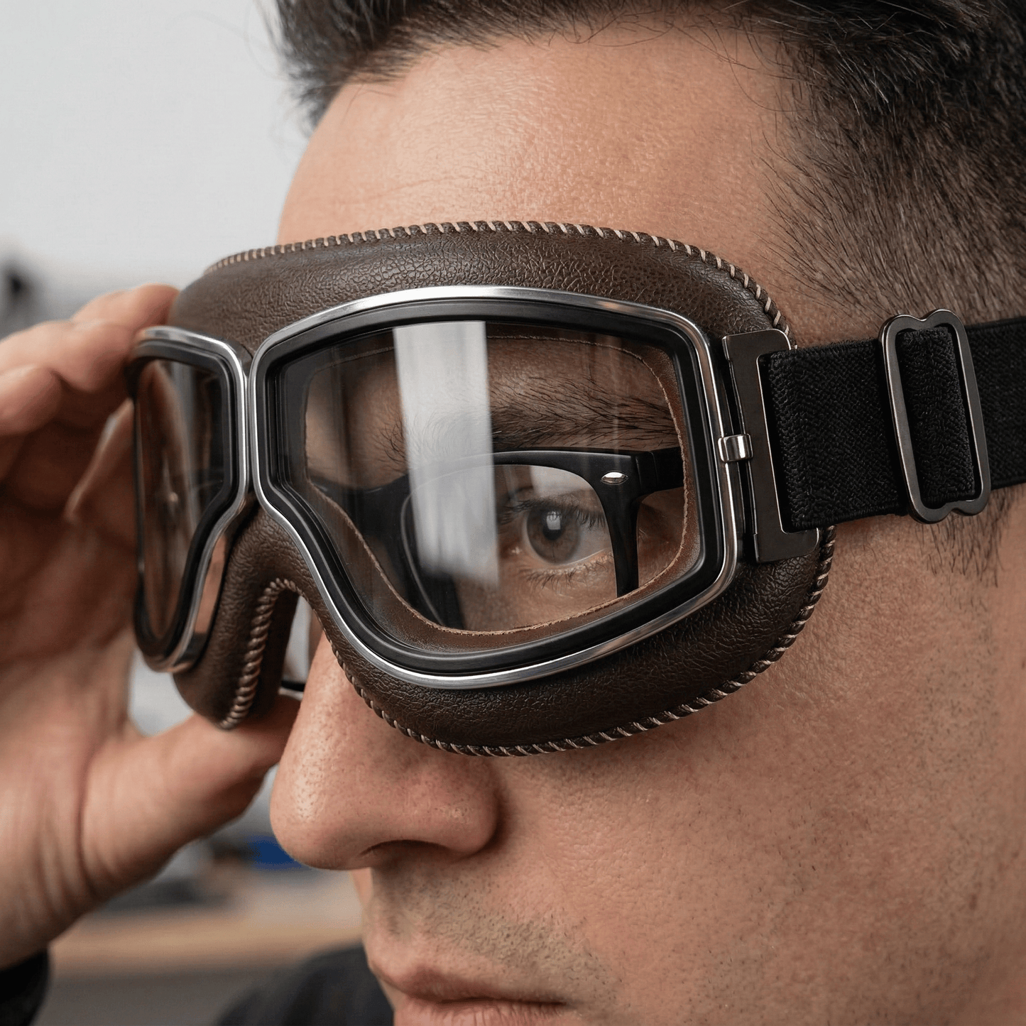 🔥Hot Sale - 49% OFF 🕶️ OTG Vintage Motorcycle Goggles (Fits Over Glasses)