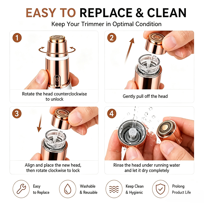 2-in-1 Facial & Eyebrow Trimmer