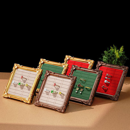 Vintage Jewelry Display Stand — European-Style Frame Tray