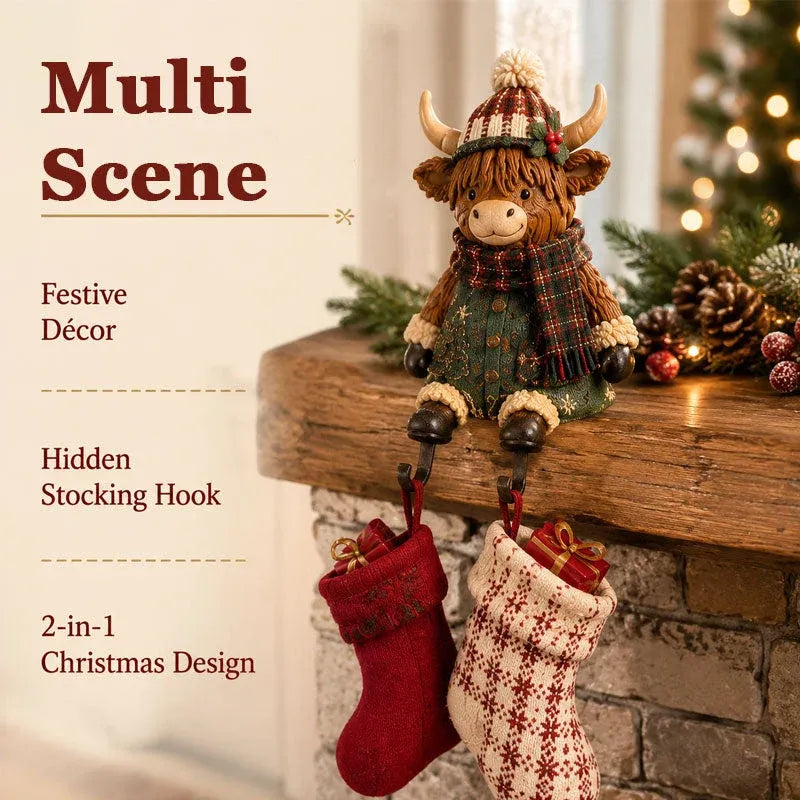 ⏳ Last Day 49% OFF – 🎄Christmas Character Stocking Holder Collection | Festive Shelf-Sitter Décor with Hidden Stocking Hook in 6 Cozy Holiday Designs 🧦