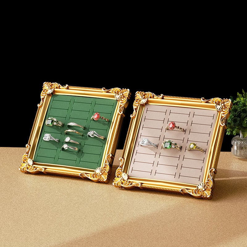 Vintage Jewelry Display Stand — European-Style Frame Tray