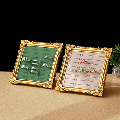 Vintage Jewelry Display Stand — European-Style Frame Tray