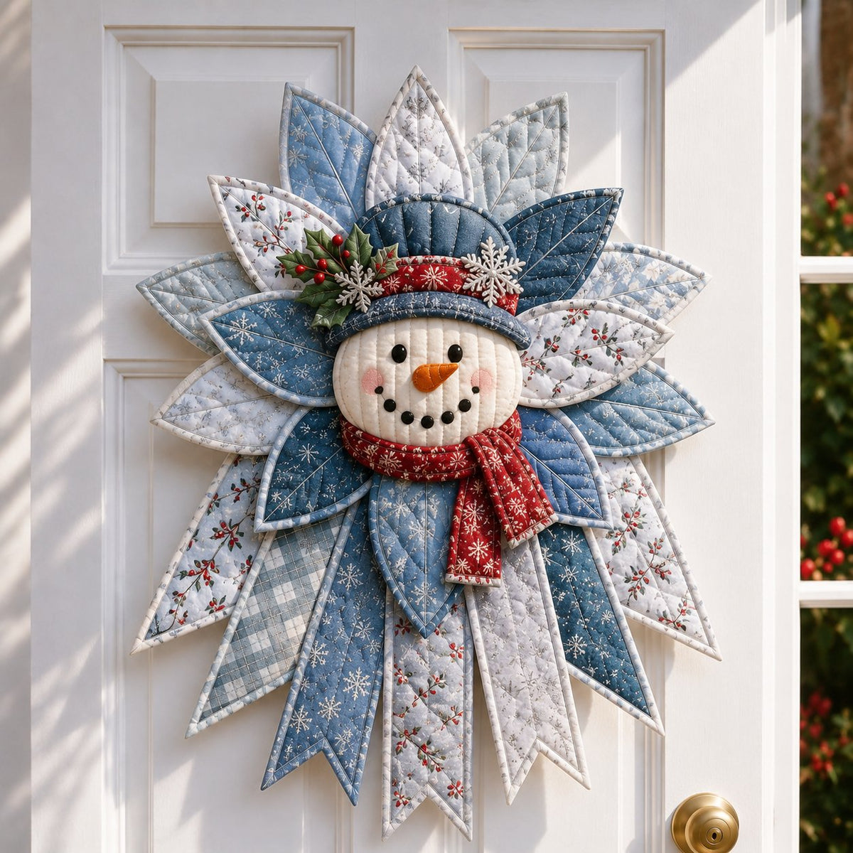 🎉 Holiday Celebration🎄 – Festive Quilted Christmas Door Hanging DIY Sewing Kit