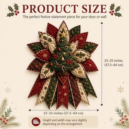 🎉 Holiday Celebration🎄 – Festive Quilted Christmas Door Hanging DIY Sewing Kit